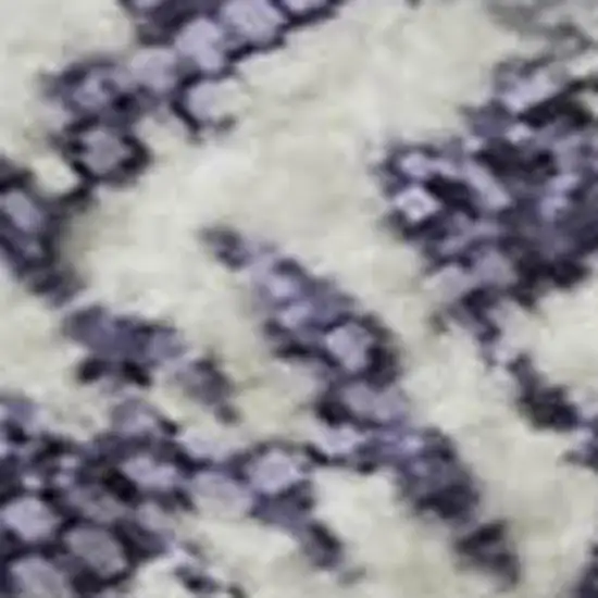 Purple And Beige Striped Washable Area Rug With UV Protection Photo 4