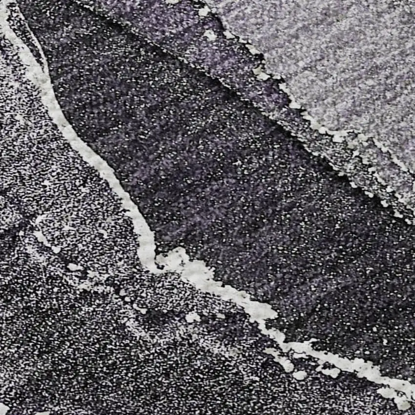 Purple And Charcoal Abstract Washable Area Rug With UV Protection Photo 4