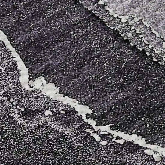 Purple And Charcoal Abstract Washable Area Rug With UV Protection Photo 4