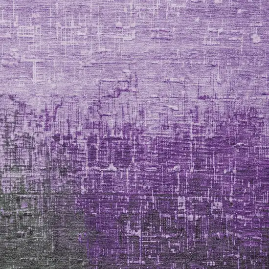 Purple And Dark Gray Ombre Washable Indoor Outdoor Area Rug Photo 4