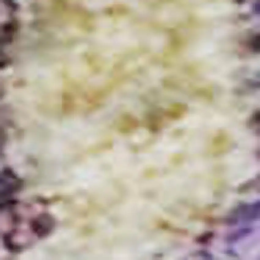 Purple And Gold Abstract Washable Area Rug With UV Protection Photo 1