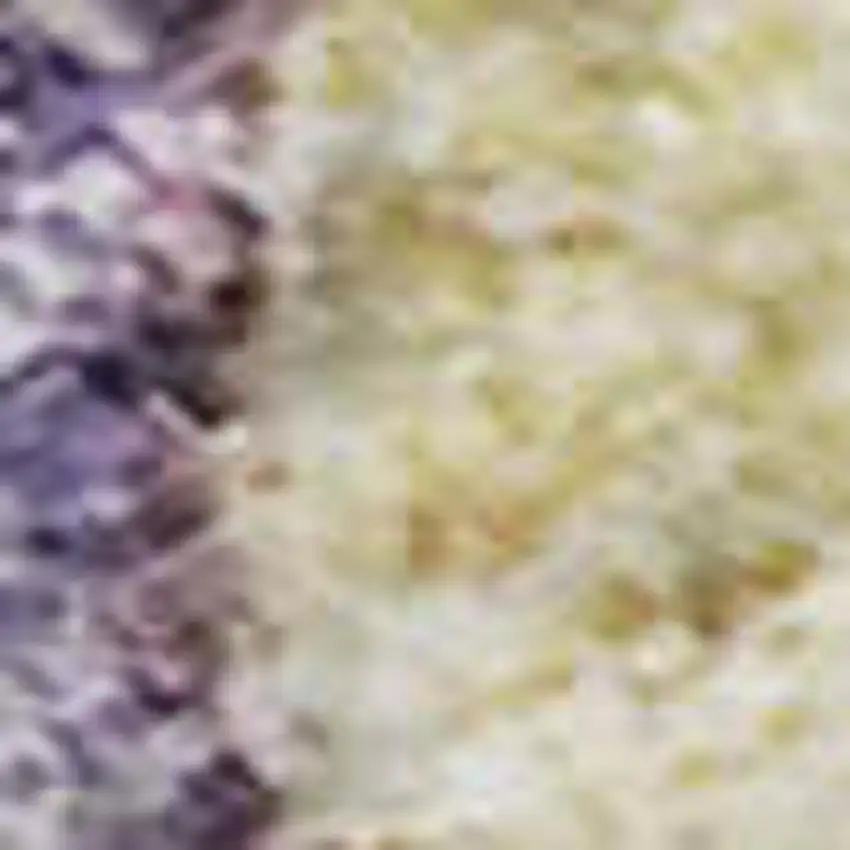 Purple And Gold Abstract Washable Area Rug With UV Protection Photo 3