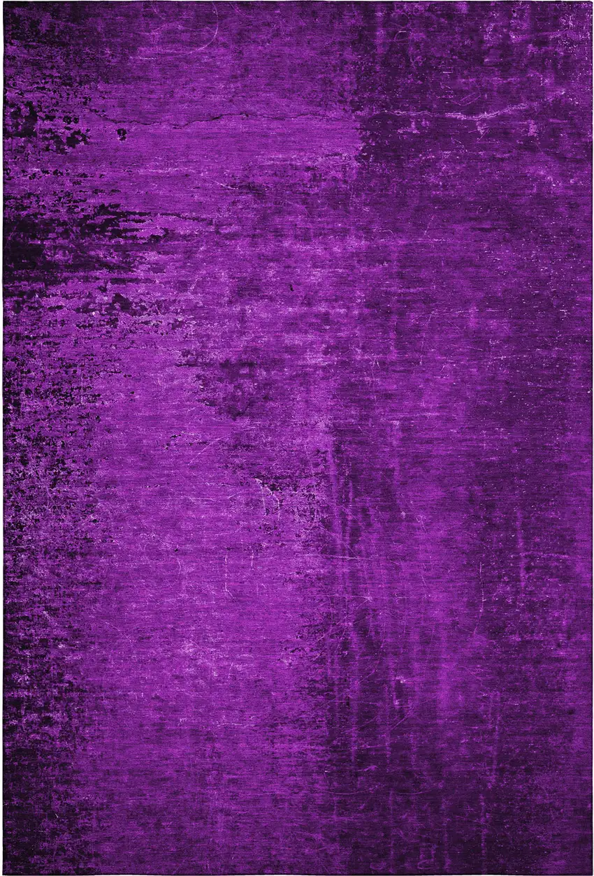 Purple And Gray Abstract Washable Area Rug With UV Protection Photo 1