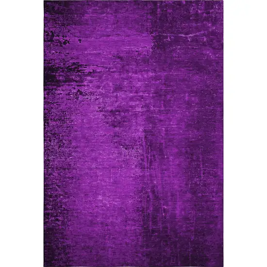 Purple And Gray Abstract Washable Area Rug With UV Protection Photo 1