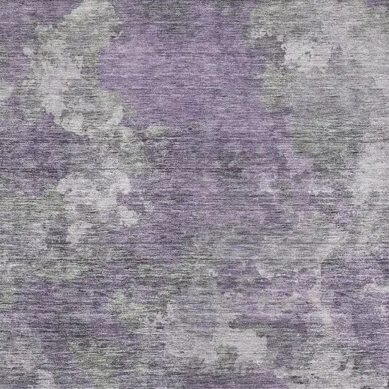 Purple And Gray Abstract Washable Area Rug With UV Protection Photo 3