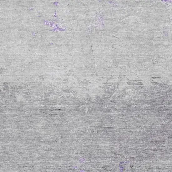 Purple And Gray Abstract Washable Indoor Outdoor Area Rug Photo 3