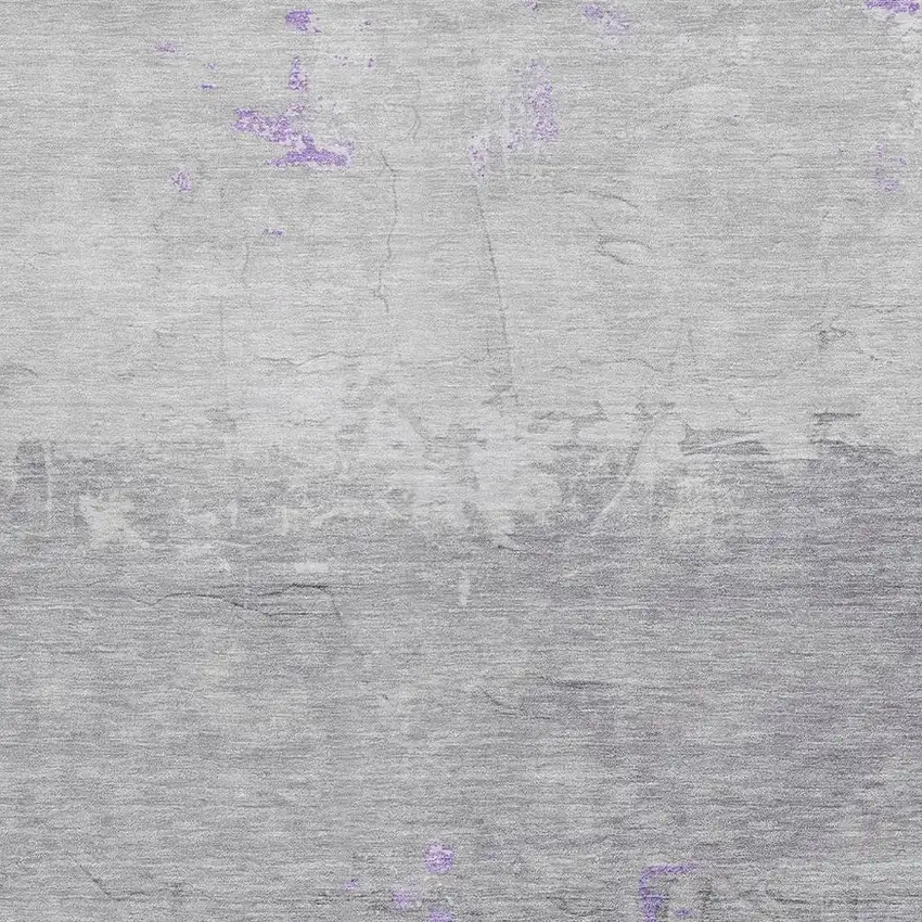 Purple And Gray Abstract Washable Indoor Outdoor Area Rug Photo 3