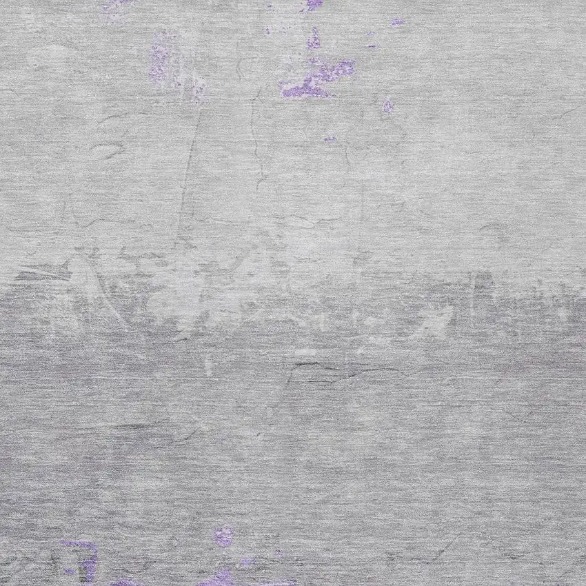 Purple And Gray Abstract Washable Indoor Outdoor Area Rug Photo 3