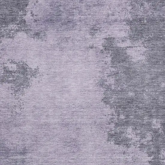 Purple And Gray Abstract Washable Indoor Outdoor Area Rug Photo 3