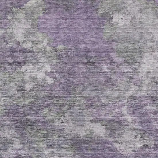 Purple And Gray Abstract Washable Indoor Outdoor Area Rug Photo 9