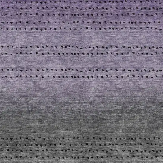 Purple And Gray Abstract Washable Indoor Outdoor Area Rug Photo 4