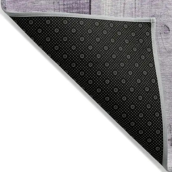 Purple And Gray Geometric Washable Indoor Outdoor Area Rug Photo 7