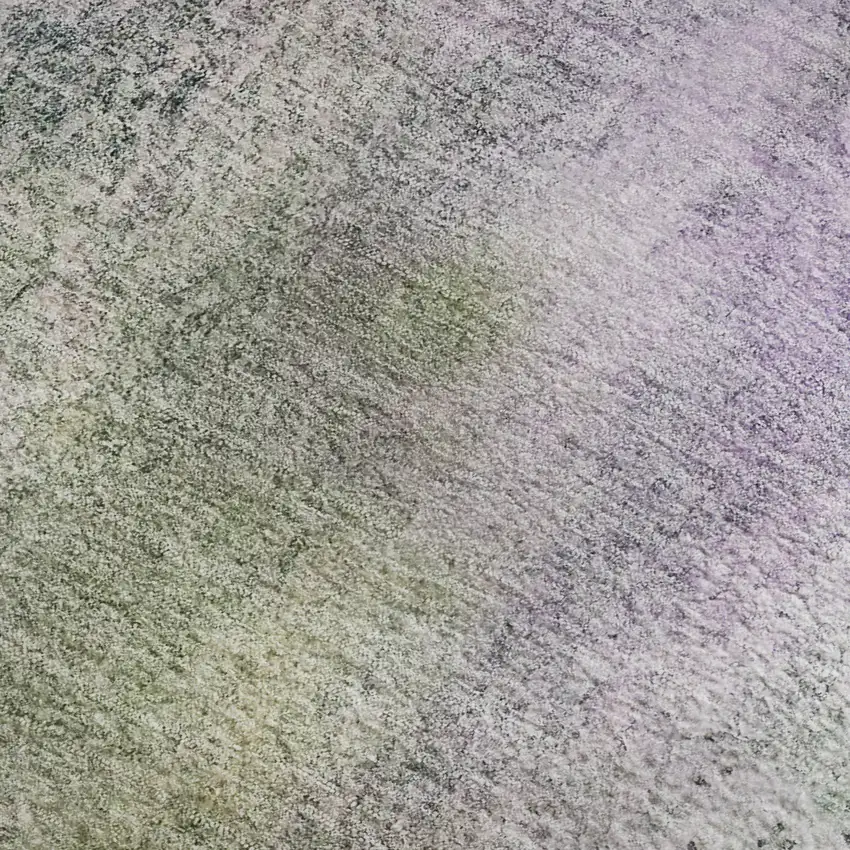 Purple And Green Abstract Washable Area Rug With UV Protection Photo 7