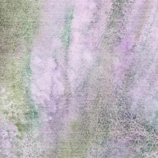 Purple And Green Abstract Washable Area Rug With UV Protection Photo 7