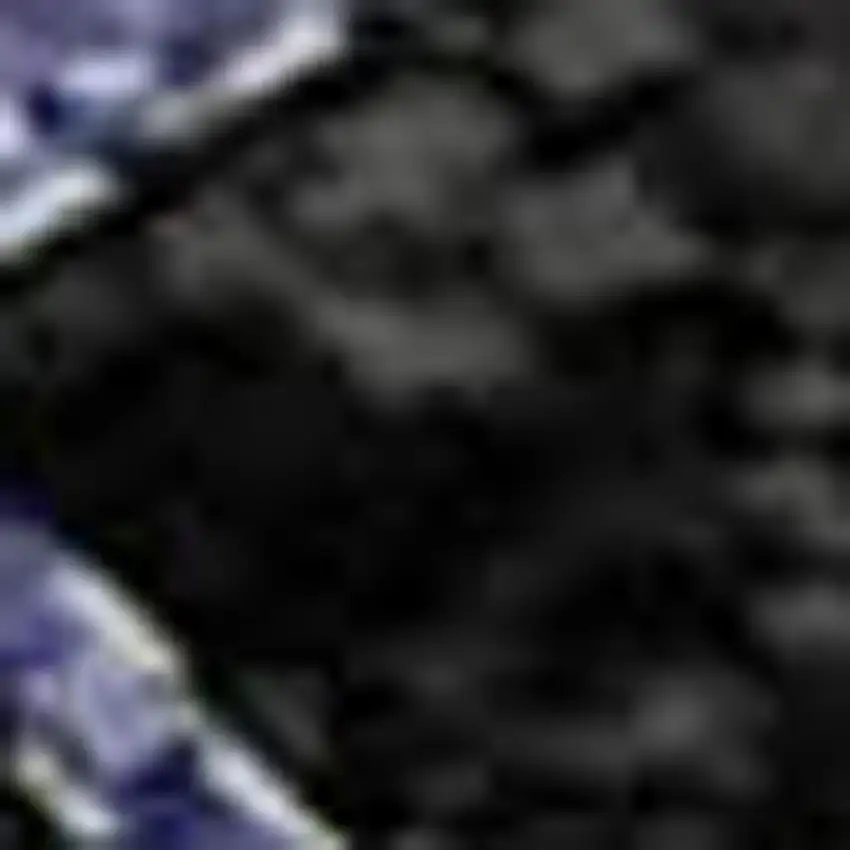 Purple And Green Abstract Washable Area Rug With UV Protection Photo 2