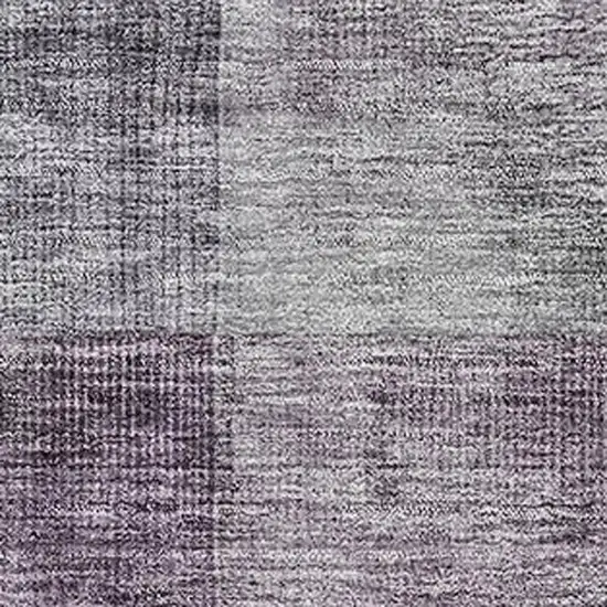 Purple And Green Abstract Washable Area Rug With UV Protection Photo 3