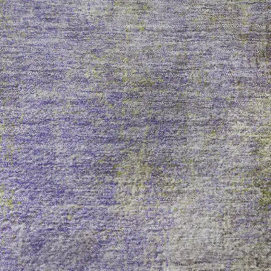 Purple And Green Abstract Washable Area Rug With UV Protection Photo 9