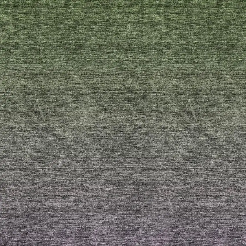 Purple And Green Ombre Washable Area Rug With UV Protection Photo 3
