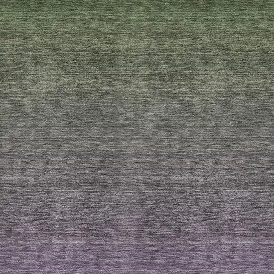 Purple And Green Ombre Washable Area Rug With UV Protection Photo 3