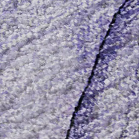 Purple And Ivory Abstract Washable Area Rug With UV Protection Photo 4