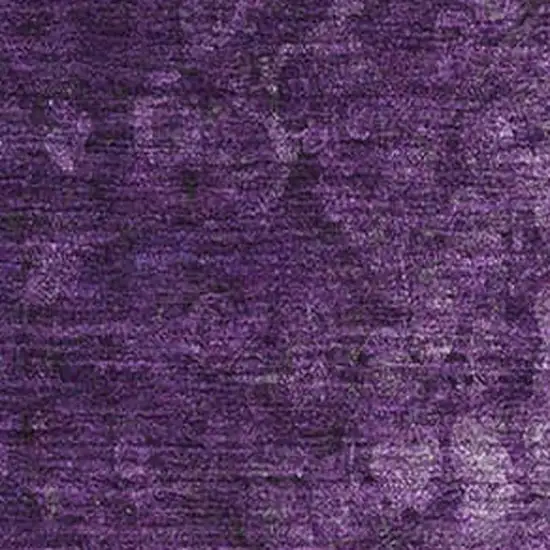 Purple And Ivory Abstract Washable Area Rug With UV Protection Photo 3