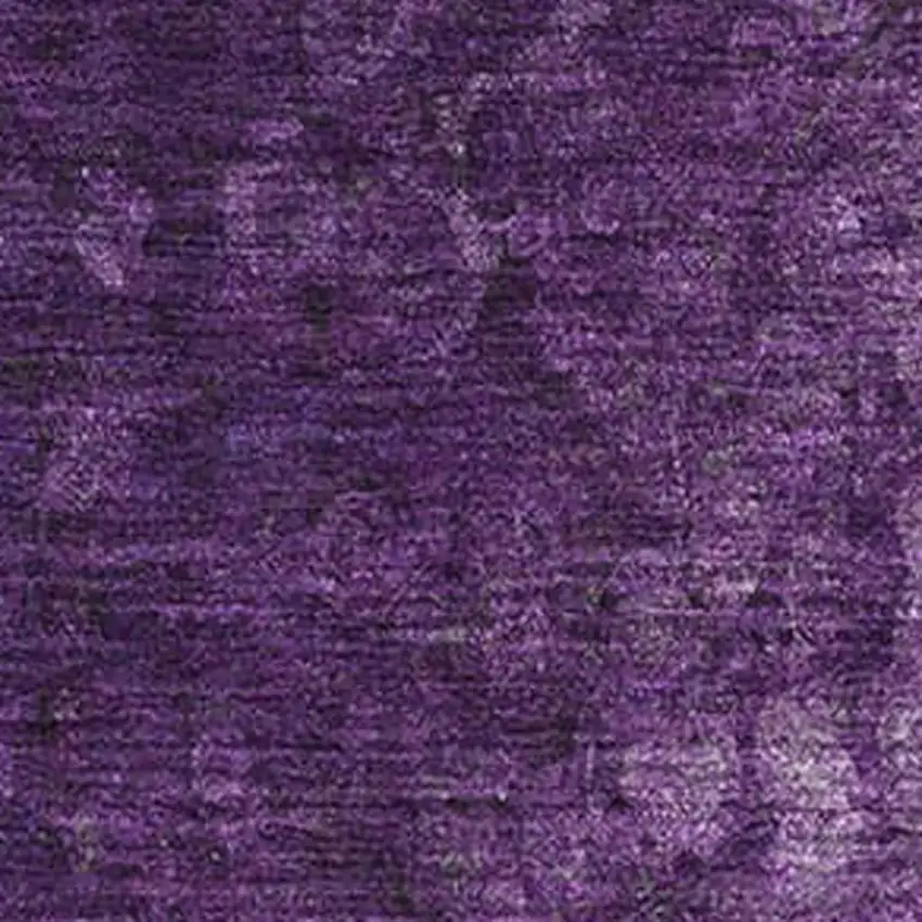 Purple And Ivory Abstract Washable Area Rug With UV Protection Photo 3