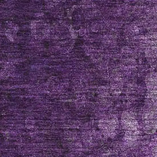 Purple And Ivory Abstract Washable Area Rug With UV Protection Photo 3