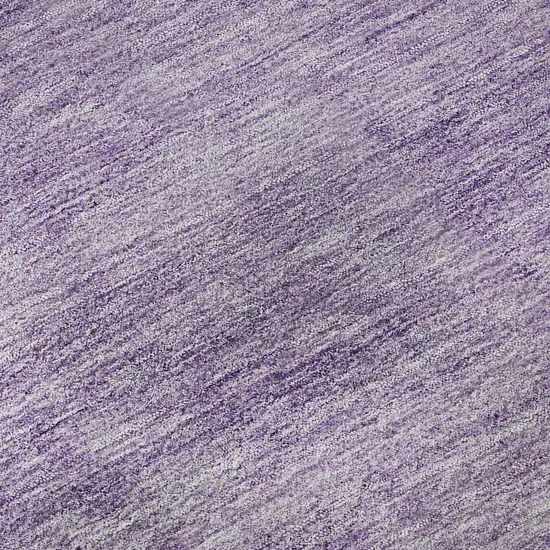 Purple And Ivory Abstract Washable Area Rug With UV Protection Photo 9