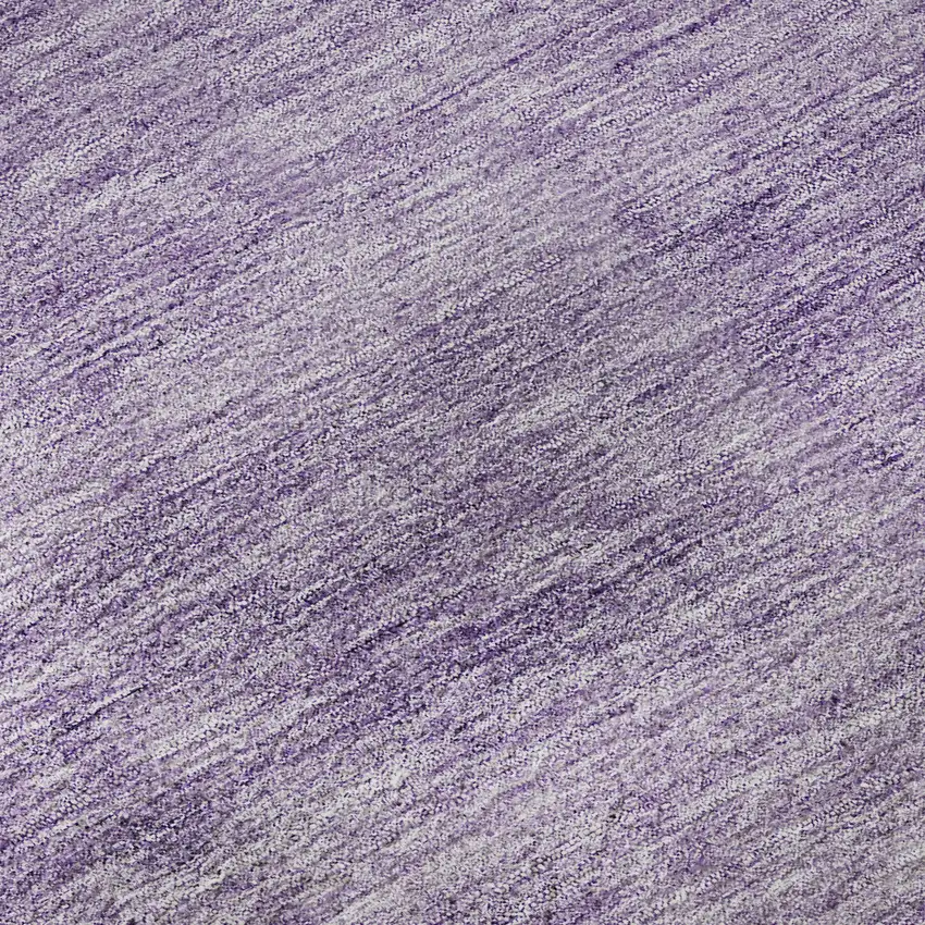 Purple And Ivory Abstract Washable Area Rug With UV Protection Photo 9