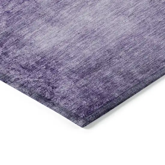 Purple And Ivory Abstract Washable Indoor Outdoor Area Rug Photo 9