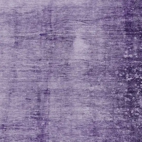 Purple And Ivory Abstract Washable Indoor Outdoor Area Rug Photo 3