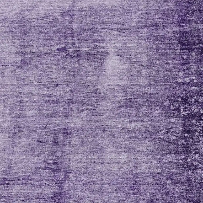 Purple And Ivory Abstract Washable Indoor Outdoor Area Rug Photo 3