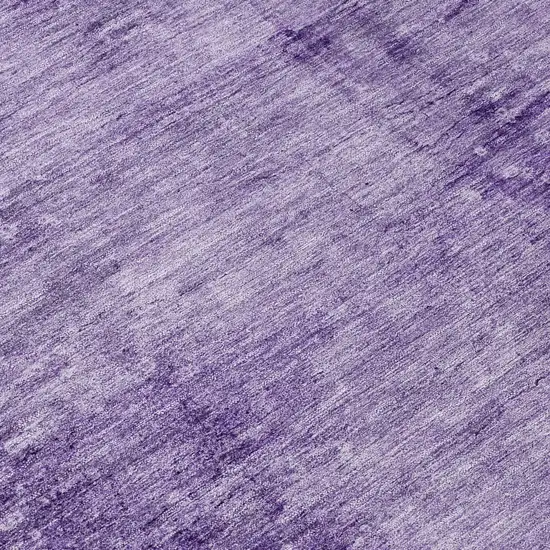Purple And Ivory Abstract Washable Indoor Outdoor Area Rug Photo 8