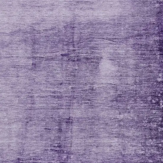 Purple And Ivory Abstract Washable Indoor Outdoor Area Rug Photo 3