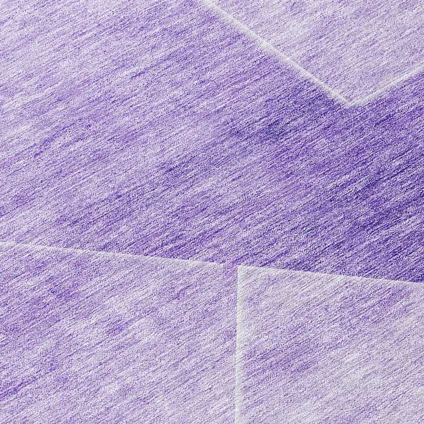 Purple And Ivory Abstract Washable Indoor Outdoor Area Rug Photo 8