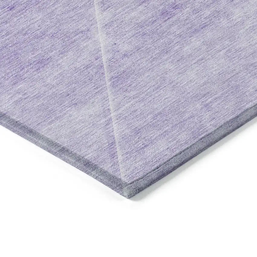 Purple And Ivory Abstract Washable Indoor Outdoor Area Rug Photo 4