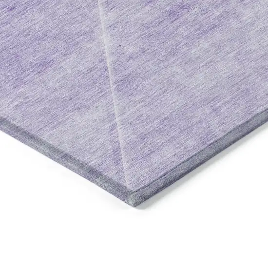 Purple And Ivory Abstract Washable Indoor Outdoor Area Rug Photo 4