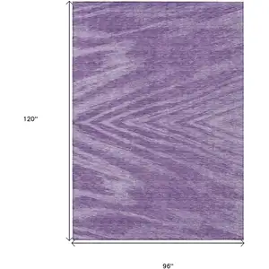 Photo of Purple And Ivory Abstract Washable Indoor Outdoor Area Rug