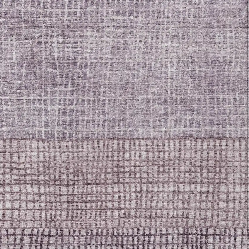 Purple And Ivory Geometric Washable Indoor Outdoor Area Rug Photo 4