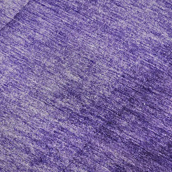Purple And Ivory Ombre Washable Area Rug With UV Protection Photo 6