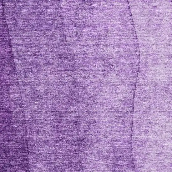 Purple And Ivory Ombre Washable Area Rug With UV Protection Photo 3