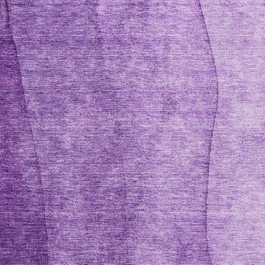 Purple And Ivory Ombre Washable Area Rug With UV Protection Photo 4