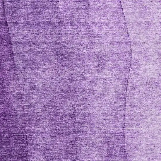 Purple And Ivory Ombre Washable Area Rug With UV Protection Photo 4