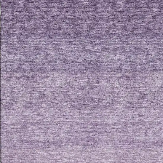 Purple And Ivory Ombre Washable Area Rug With UV Protection Photo 7