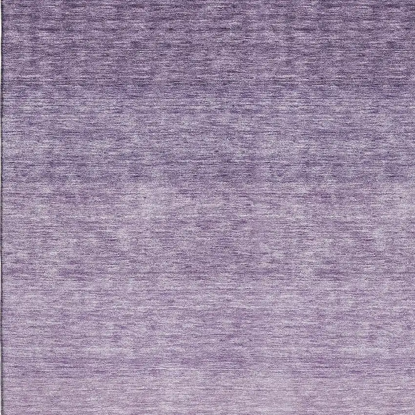 Purple And Ivory Ombre Washable Area Rug With UV Protection Photo 7