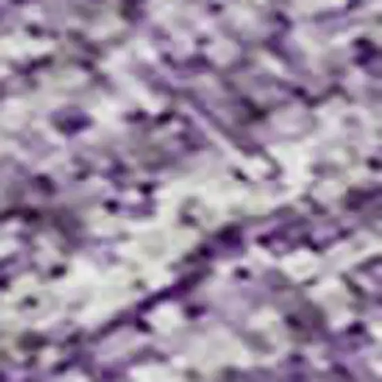 Purple And Ivory Ombre Washable Area Rug With UV Protection Photo 2