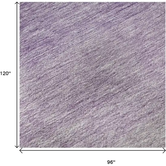 Purple And Ivory Ombre Washable Area Rug With UV Protection Photo 9