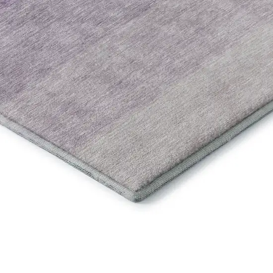 Purple And Ivory Ombre Washable Area Rug With UV Protection Photo 8