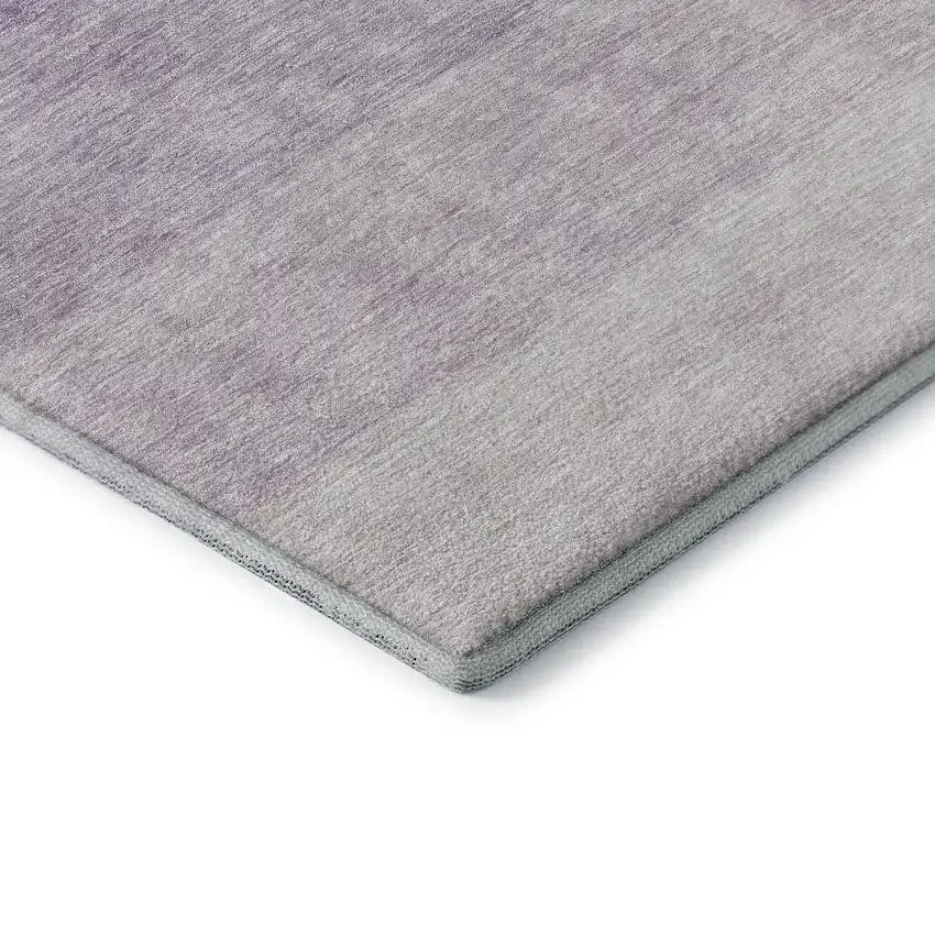 Purple And Ivory Ombre Washable Area Rug With UV Protection Photo 8