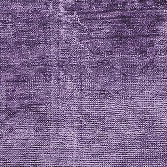 Purple And Ivory Oriental Washable Area Rug With UV Protection Photo 3